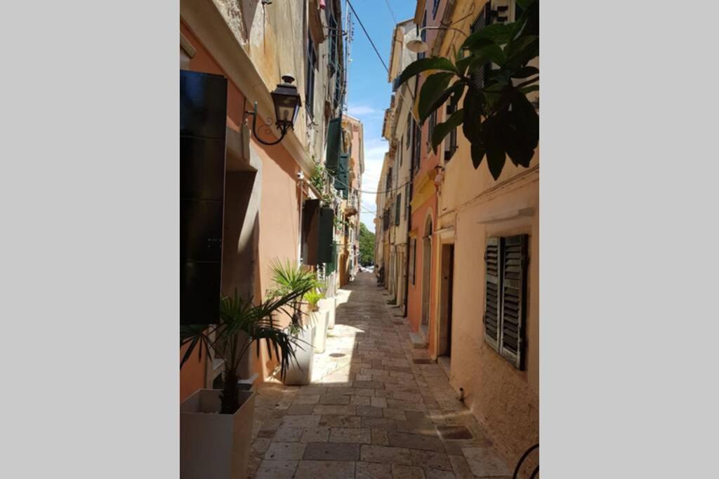 Cosy Little Modern-Rustic Apartment In Corfu Center. Zewnętrze zdjęcie